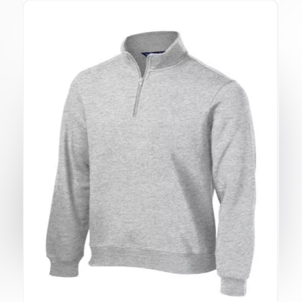 Men's Gray  Sport- Tek Quarter-Zip Sweatshirt. new without tags.